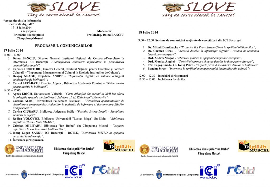 Agenda Slove 2014